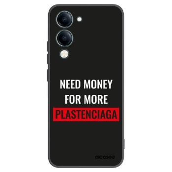 Picasee silikonski črni ovitek za Vivo Y29s 5G - More PLASTENCIAGA