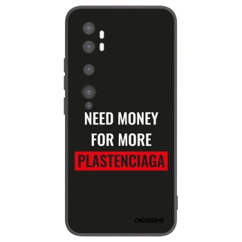 Picasee silikonski črni ovitek za Xiaomi Mi Note 10 (Pro) - More PLASTENCIAGA
