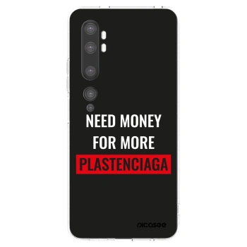 Picasee silikonski prozorni ovitek za Xiaomi Mi Note 10 (Pro) - More PLASTENCIAGA