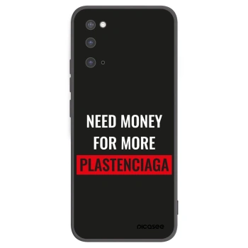 Picasee silikonski črni ovitek za Samsung Galaxy S20 G980F - More PLASTENCIAGA