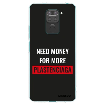 Picasee silikonski črni ovitek za Xiaomi Redmi Note 9 - More PLASTENCIAGA