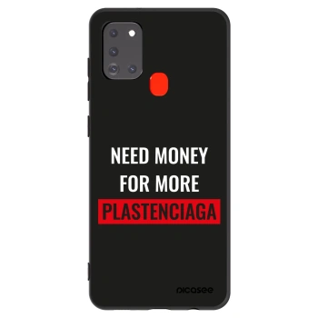 Picasee silikonski črni ovitek za Samsung Galaxy A21s - More PLASTENCIAGA