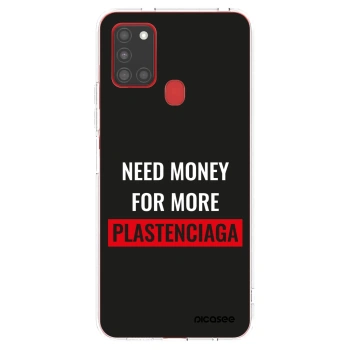 Picasee silikonski prozorni ovitek za Samsung Galaxy A21s - More PLASTENCIAGA