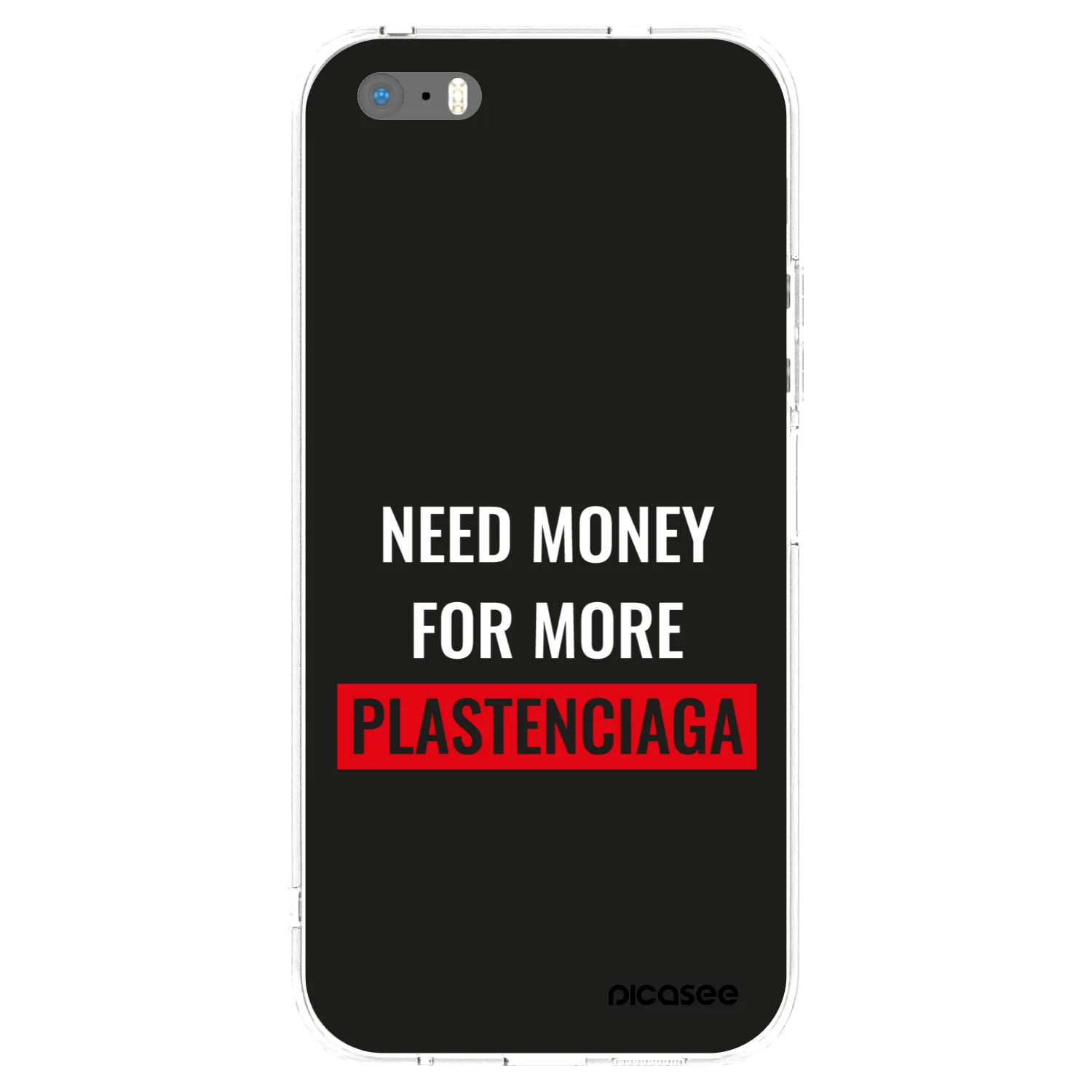 Picasee silikonski prozorni ovitek za Apple iPhone 5/5S/SE - More PLASTENCIAGA