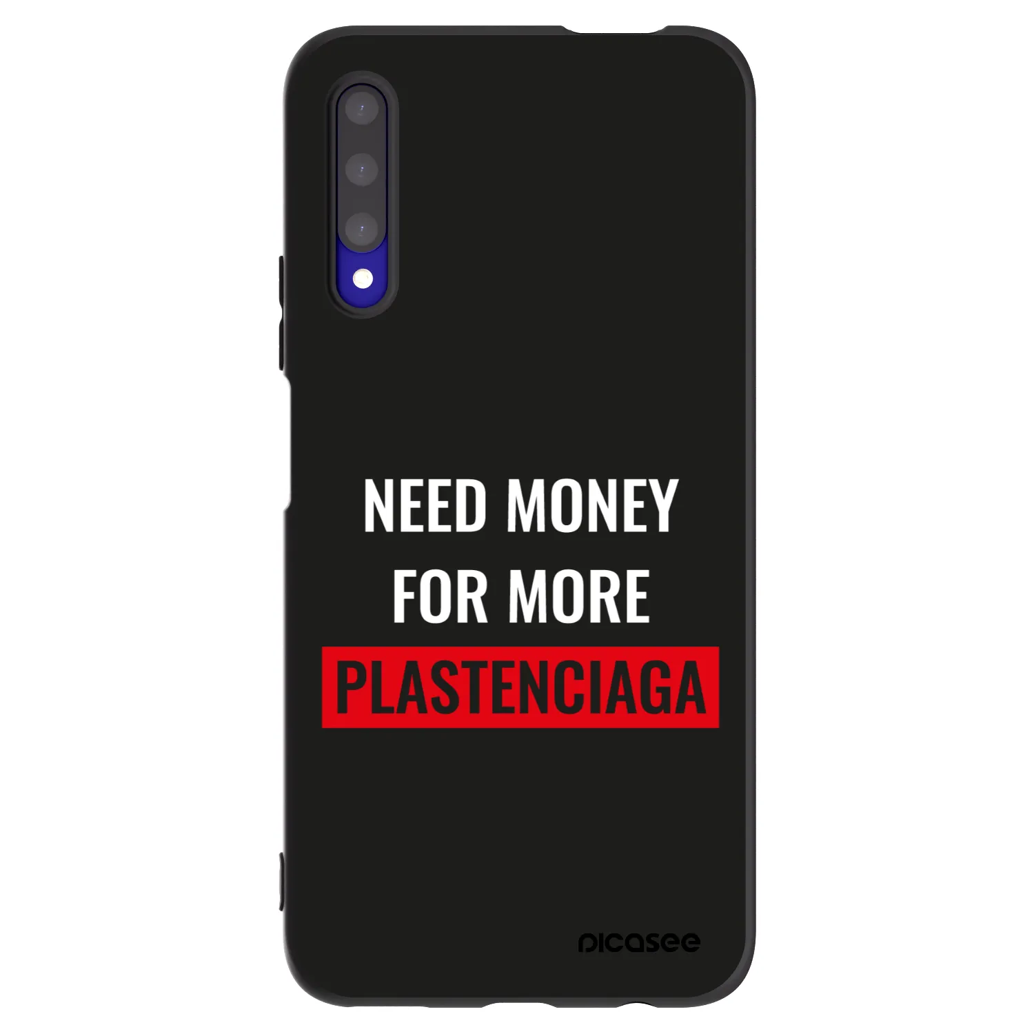 Picasee silikonski črni ovitek za Honor 9X Pro - More PLASTENCIAGA