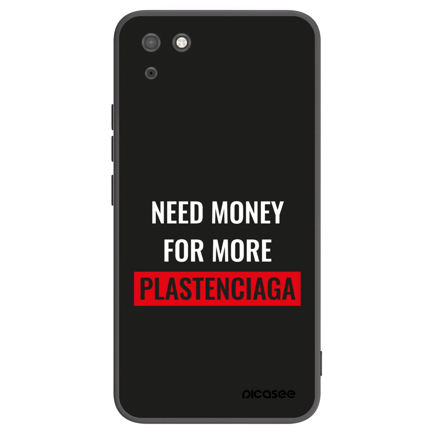 Picasee silikonski črni ovitek za Huawei Y5P - More PLASTENCIAGA