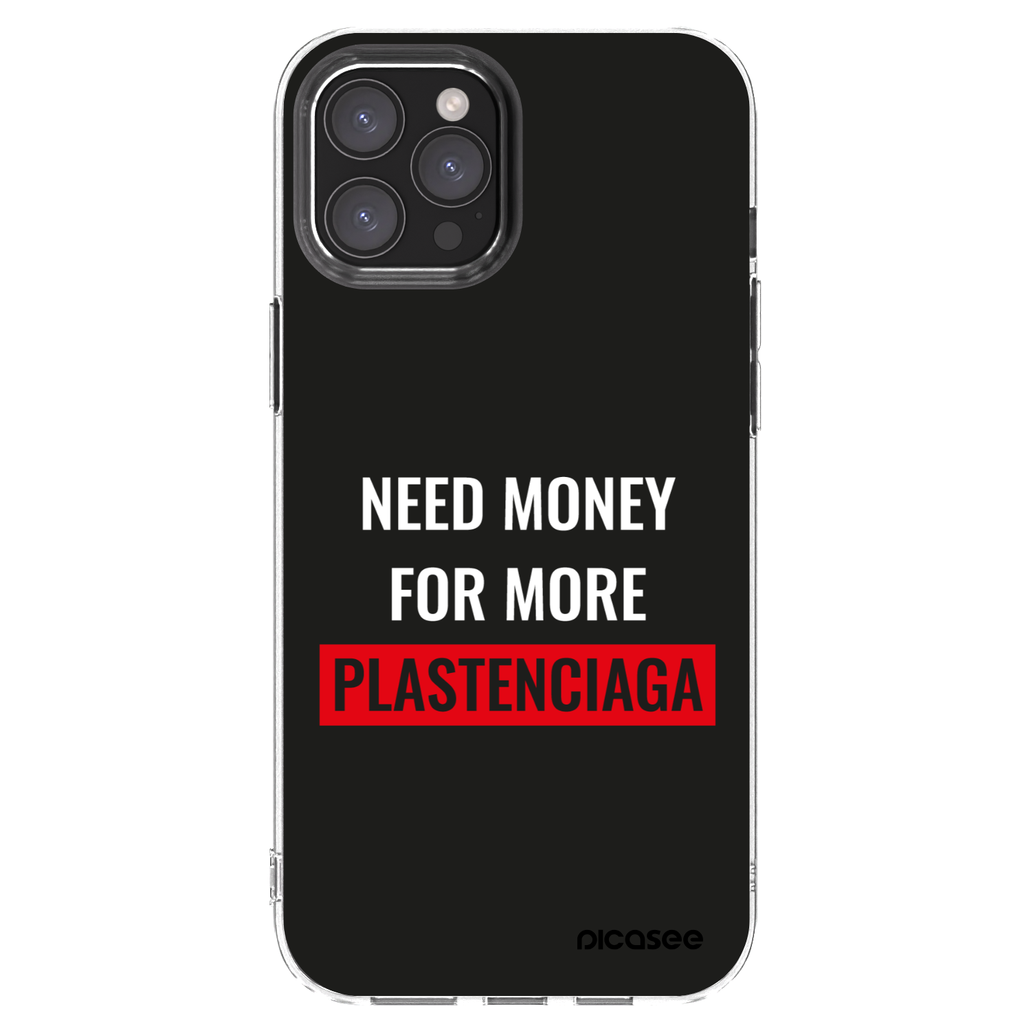 Picasee silikonski prozorni ovitek za Apple iPhone 12 Pro Max - More PLASTENCIAGA