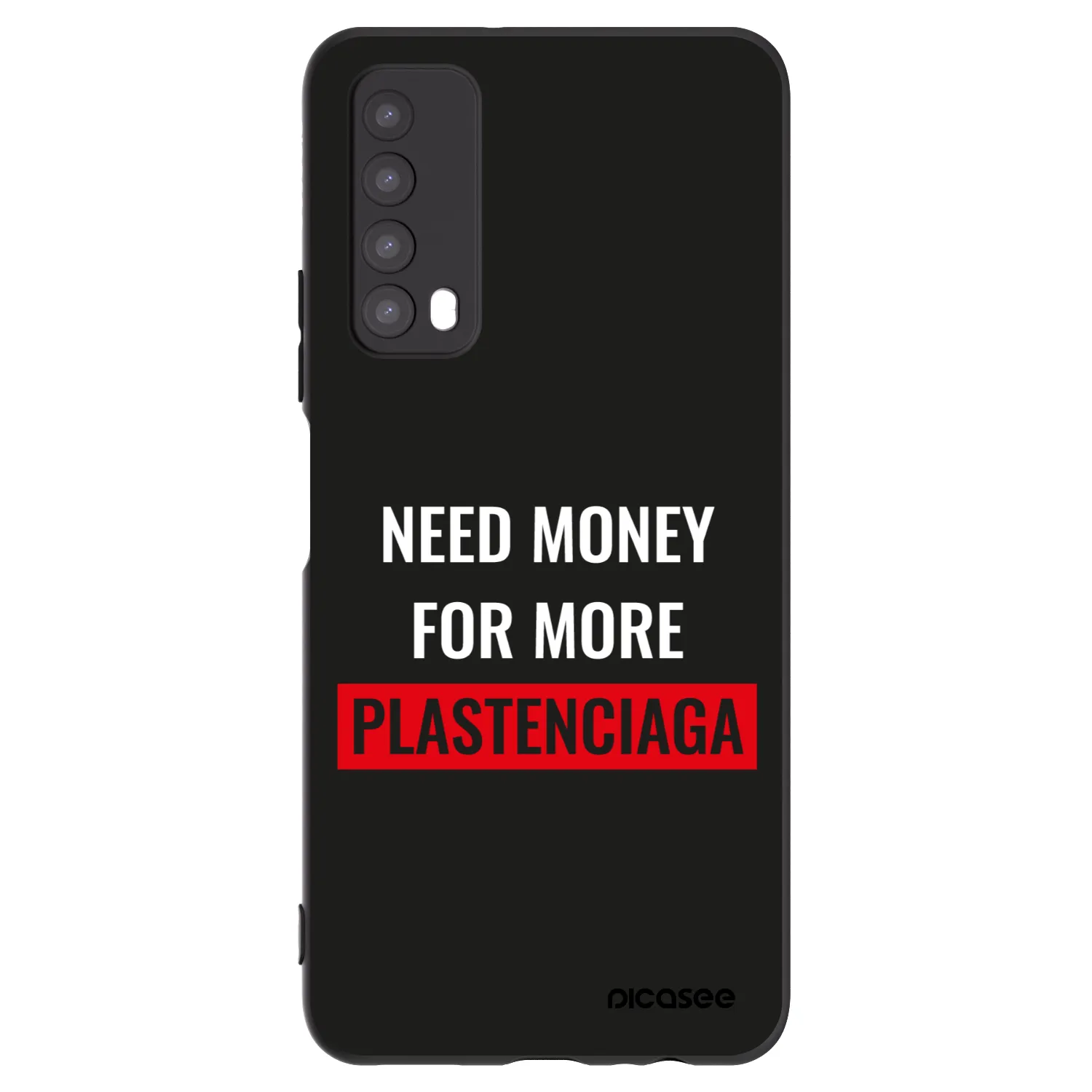 Picasee silikonski črni ovitek za Huawei P Smart 2021 - More PLASTENCIAGA