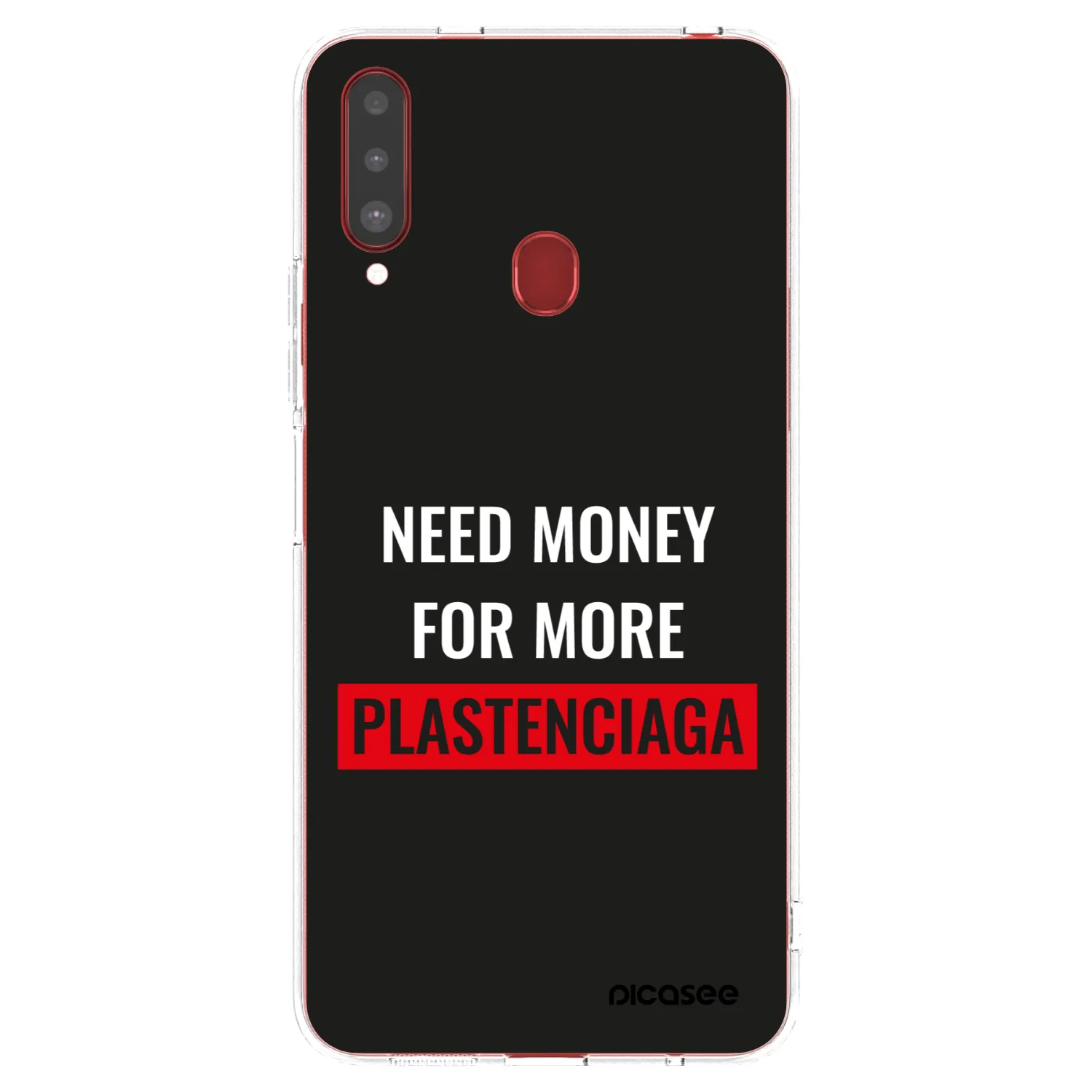 Picasee silikonski prozorni ovitek za Samsung Galaxy A20s - More PLASTENCIAGA