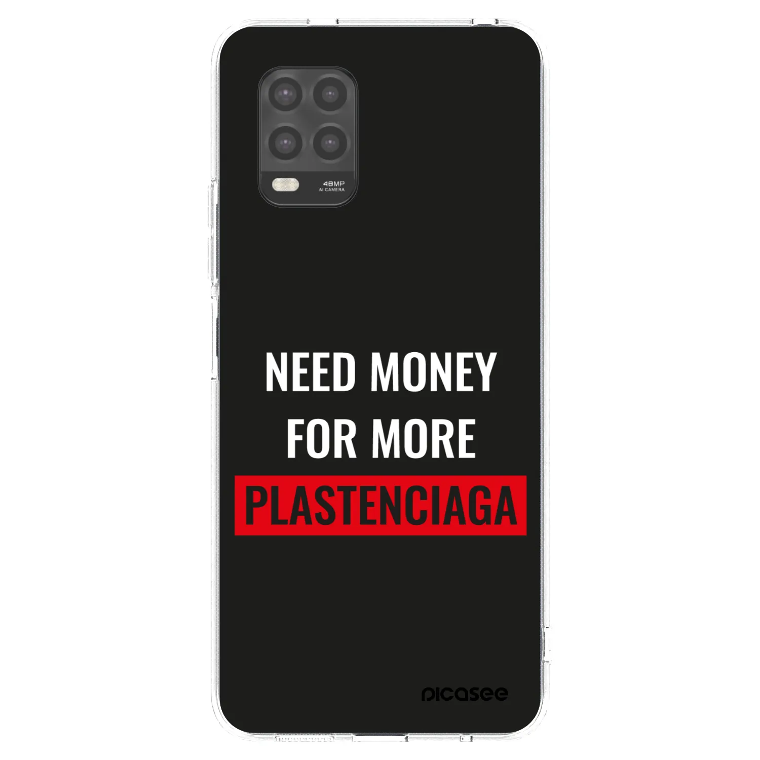 Picasee silikonski prozorni ovitek za Xiaomi Mi 10 Lite - More PLASTENCIAGA