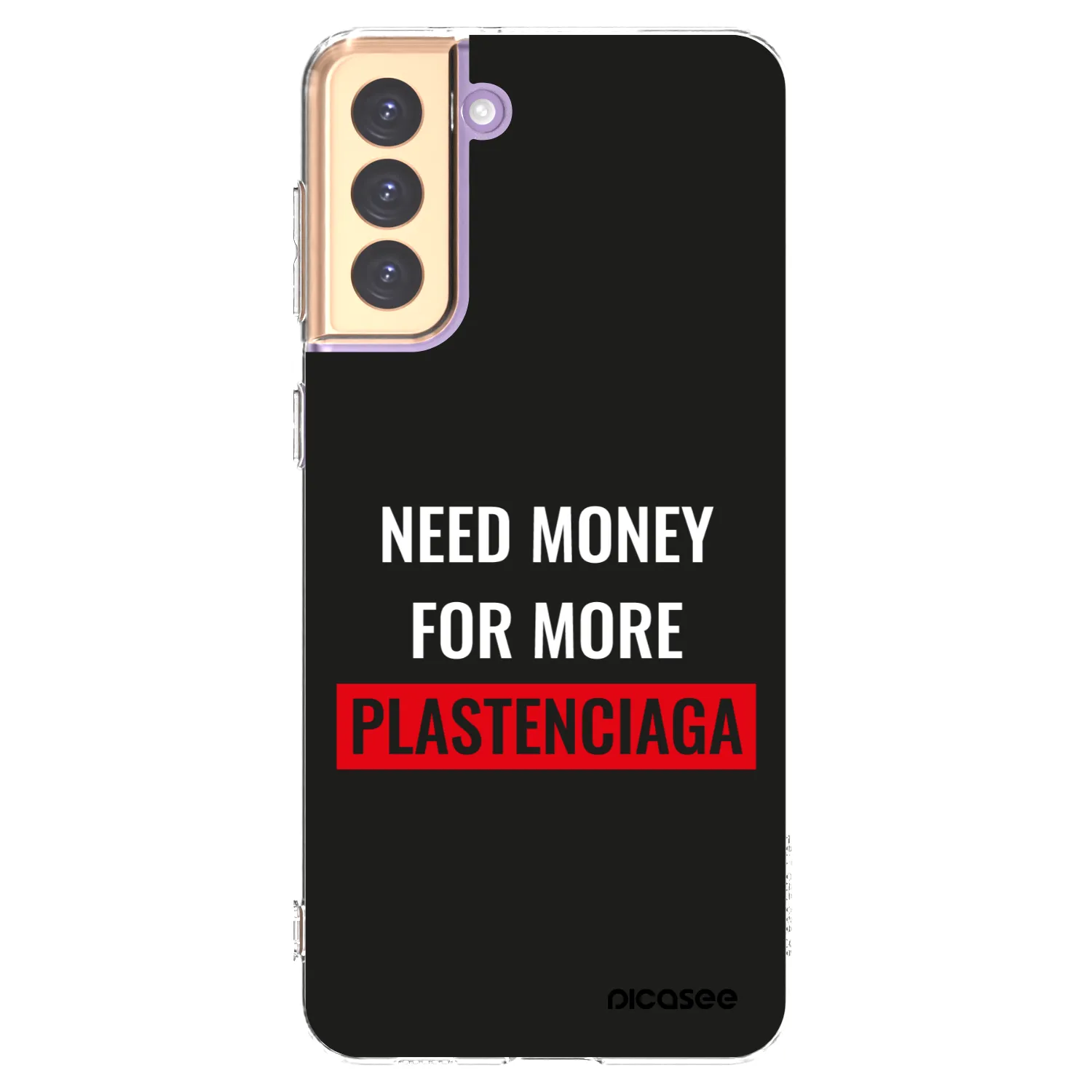 Picasee silikonski prozorni ovitek za Samsung Galaxy S21+ 5G G996F - More PLASTENCIAGA