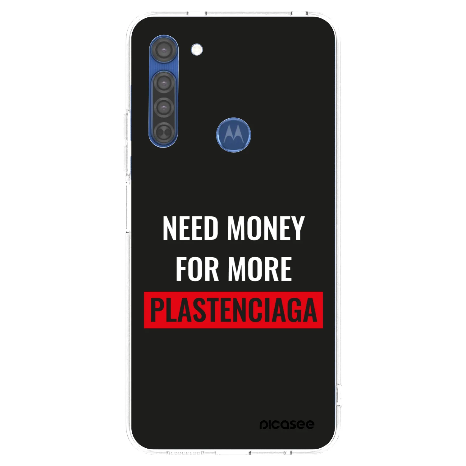 Picasee silikonski prozorni ovitek za Motorola Moto G8 - More PLASTENCIAGA