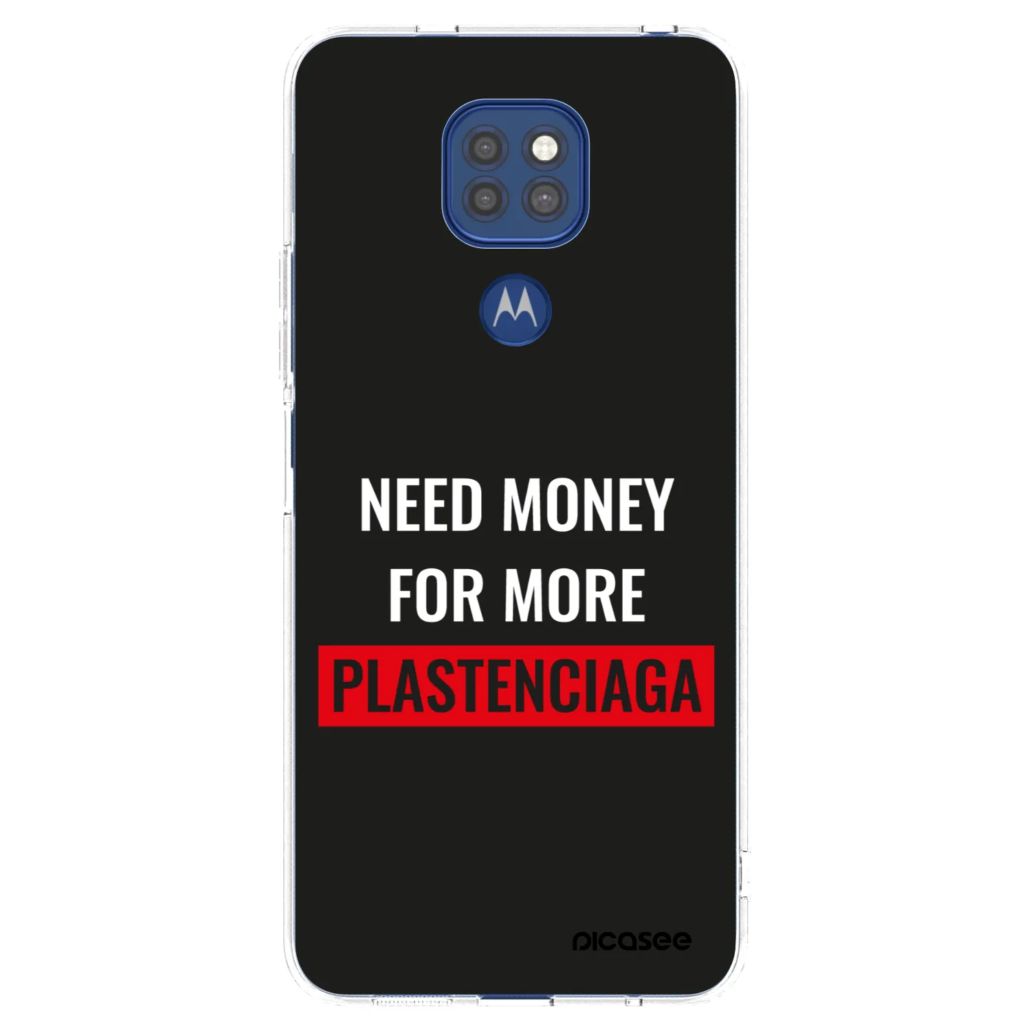 Picasee silikonski prozorni ovitek za Motorola Moto G9 Play - More PLASTENCIAGA