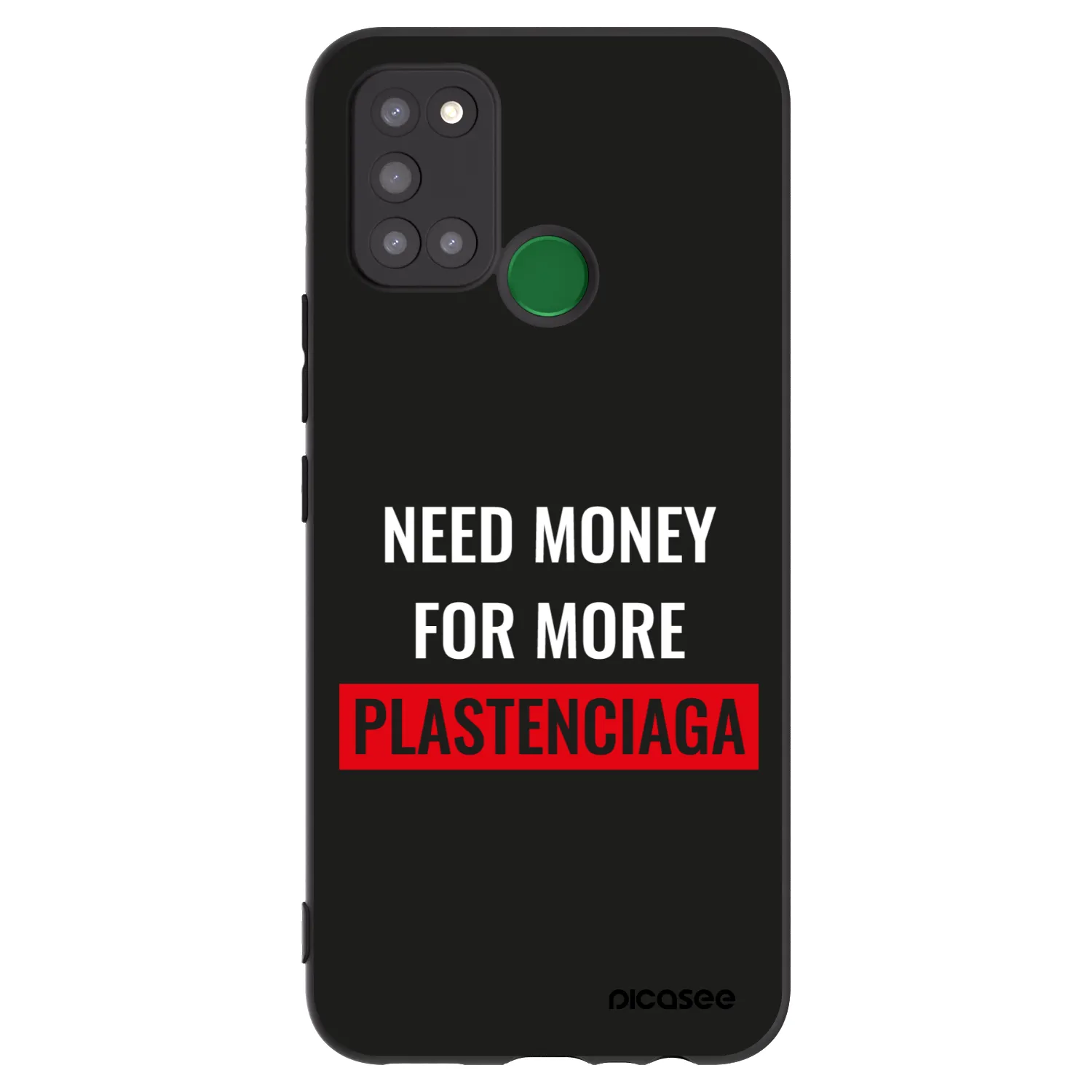 Picasee silikonski črni ovitek za Realme 7i - More PLASTENCIAGA