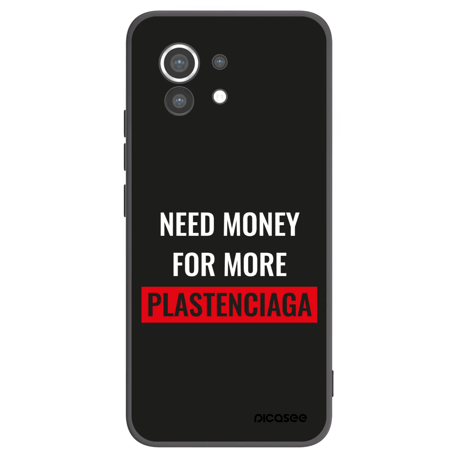 Picasee silikonski črni ovitek za Xiaomi Mi 11 - More PLASTENCIAGA