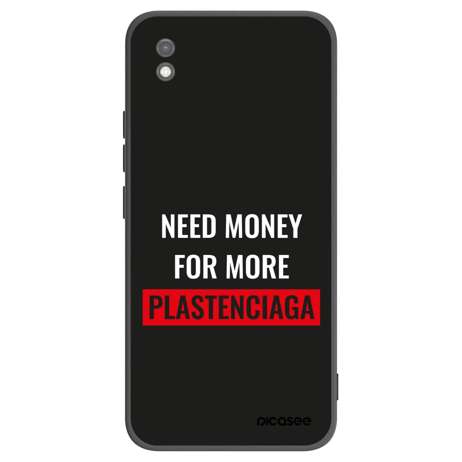 Picasee silikonski črni ovitek za Xiaomi Redmi 9AT - More PLASTENCIAGA