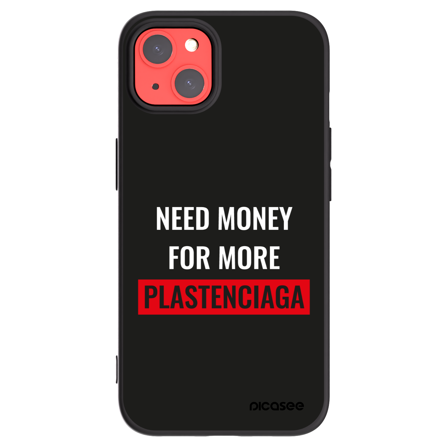 Picasee silikonski črni ovitek za Apple iPhone 13 - More PLASTENCIAGA