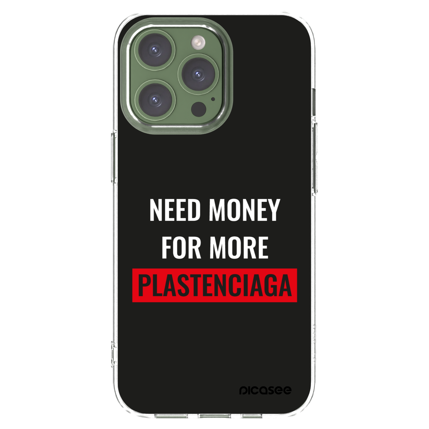 Picasee silikonski prozorni ovitek za Apple iPhone 13 Pro - More PLASTENCIAGA