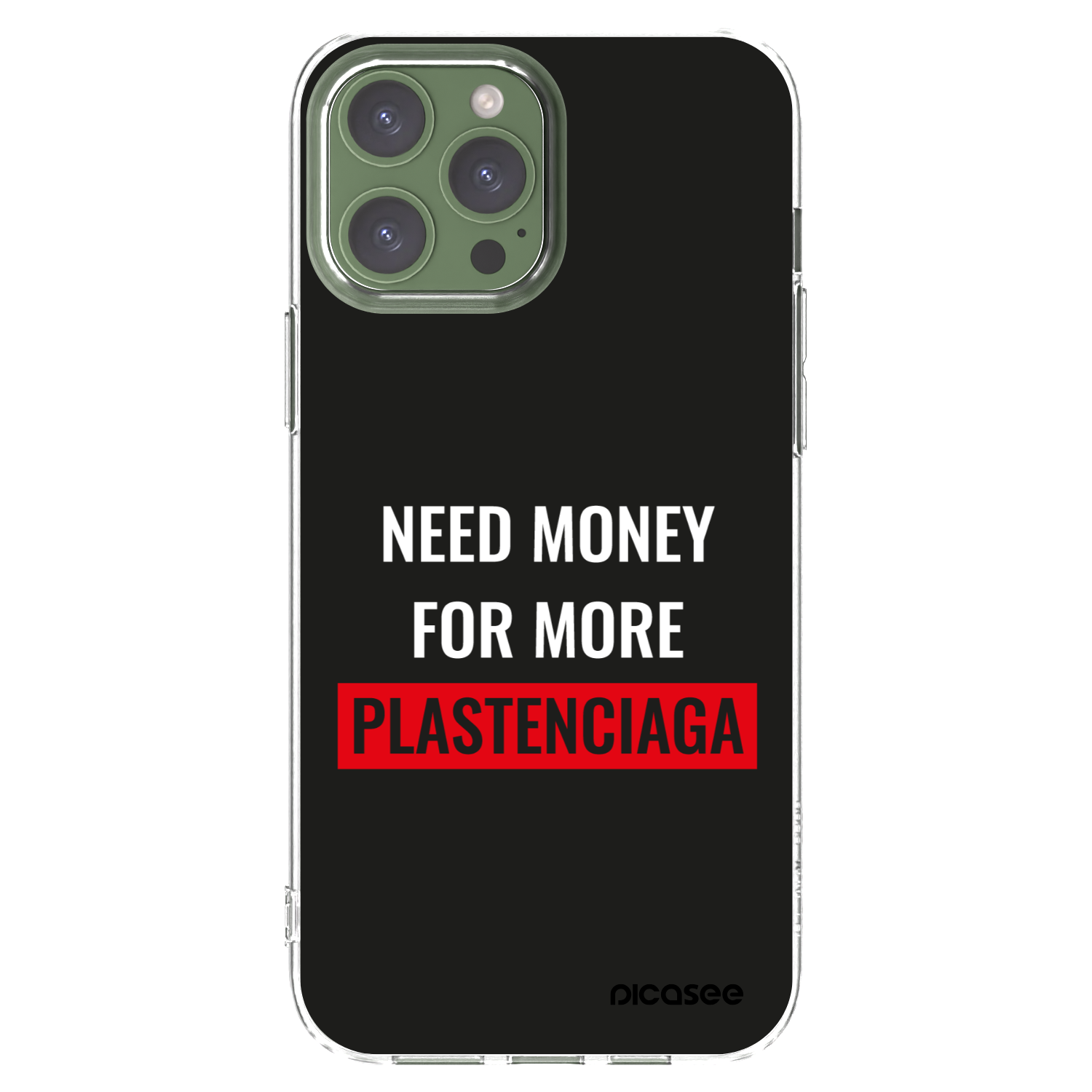 Picasee silikonski prozorni ovitek za Apple iPhone 13 Pro Max - More PLASTENCIAGA