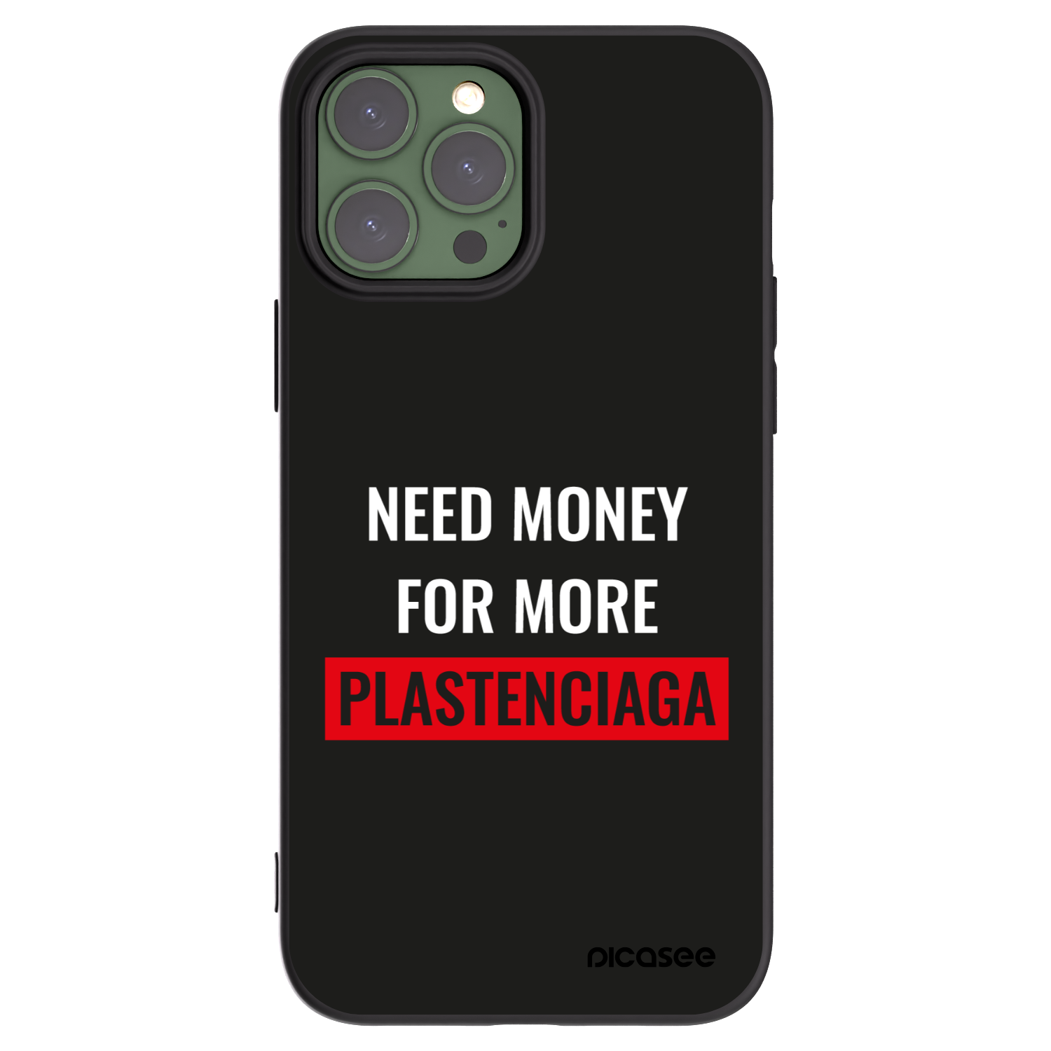 Picasee silikonski črni ovitek za Apple iPhone 13 Pro Max - More PLASTENCIAGA