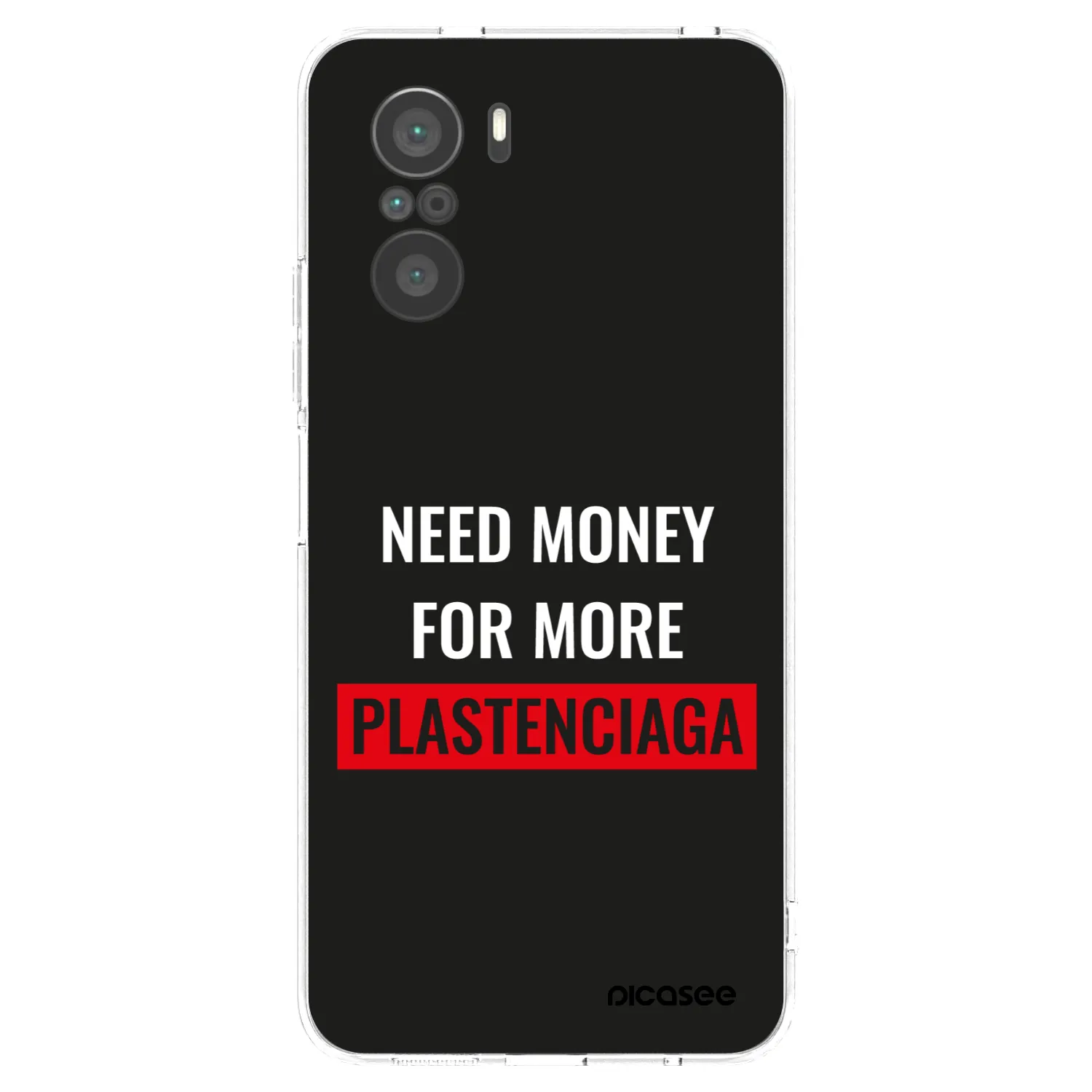Picasee silikonski prozorni ovitek za Xiaomi Poco F3 - More PLASTENCIAGA