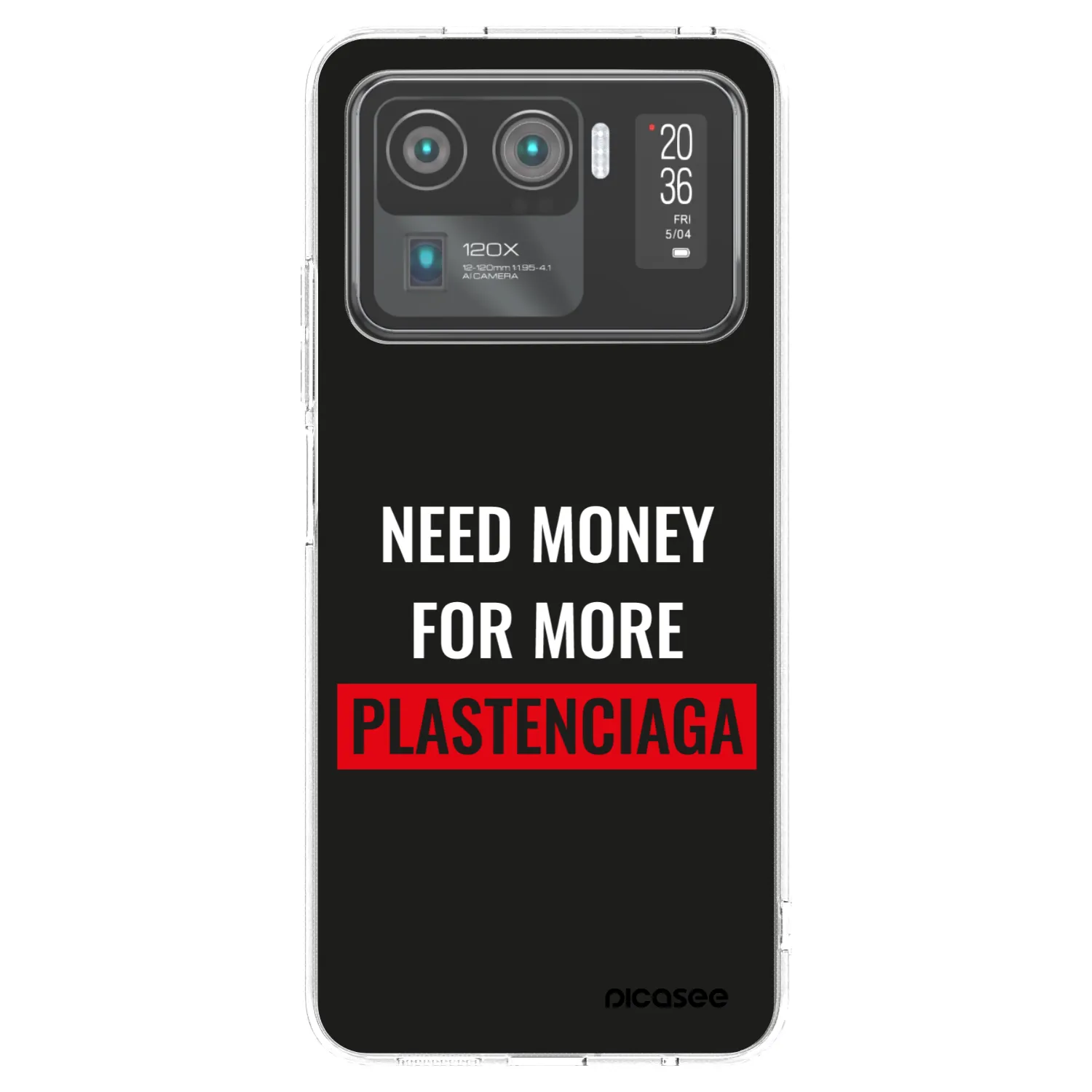 Picasee silikonski prozorni ovitek za Xiaomi Mi 11 Ultra - More PLASTENCIAGA