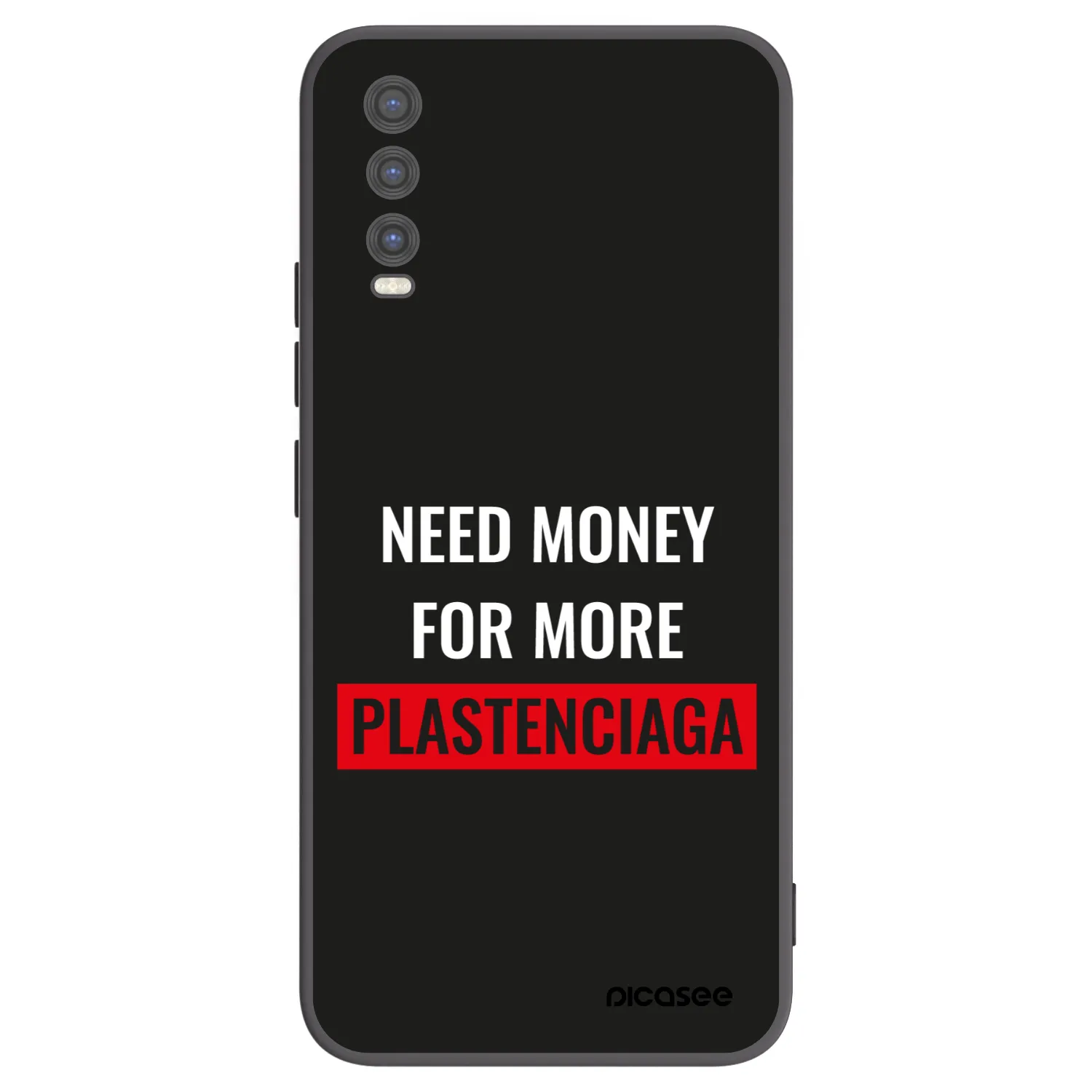 Picasee silikonski črni ovitek za Vivo Y20s - More PLASTENCIAGA