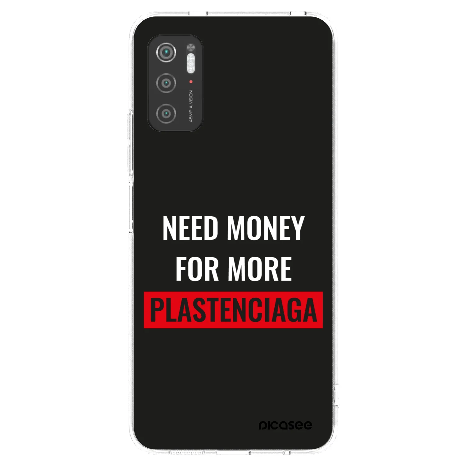Picasee silikonski prozorni ovitek za Xiaomi Poco M3 Pro 5G - More PLASTENCIAGA