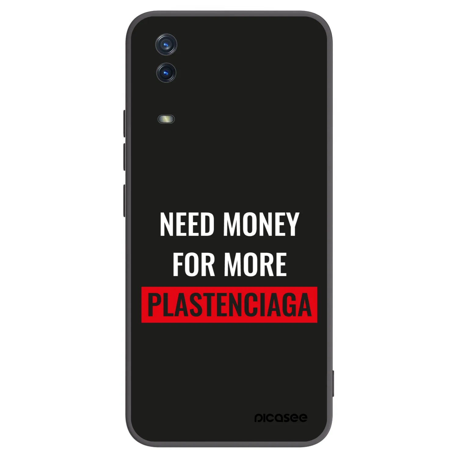 Picasee silikonski črni ovitek za Vivo Y11s - More PLASTENCIAGA