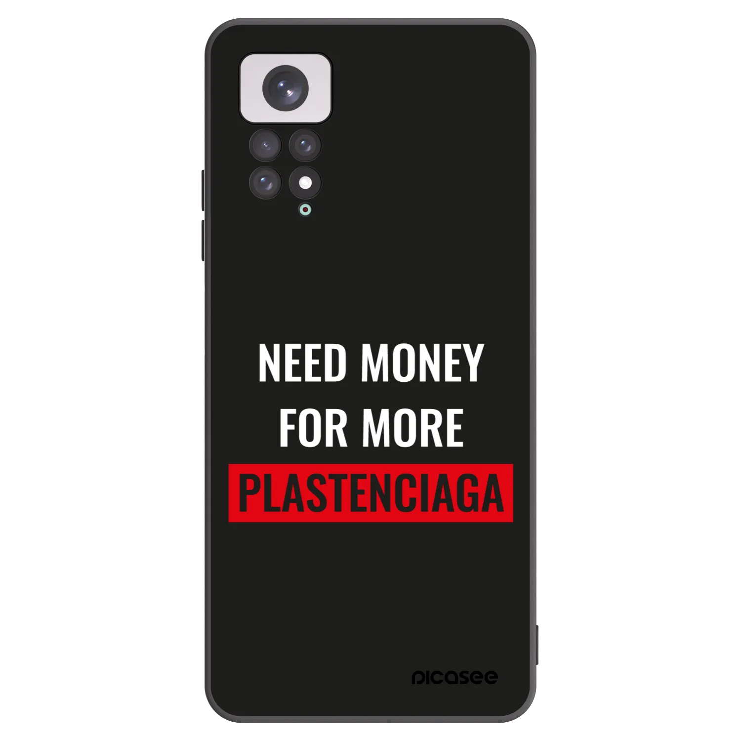 Picasee silikonski črni ovitek za Xiaomi Redmi Note 11 - More PLASTENCIAGA