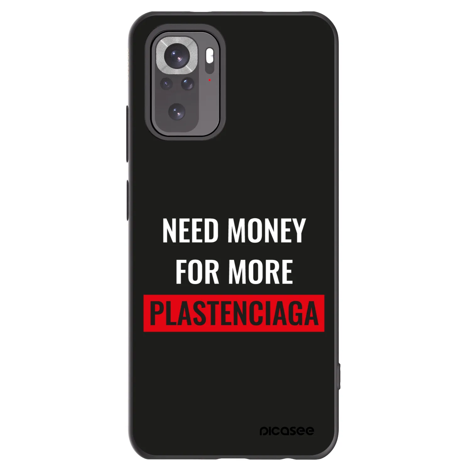 Picasee silikonski črni ovitek za Xiaomi Redmi Note 11S 4G - More PLASTENCIAGA
