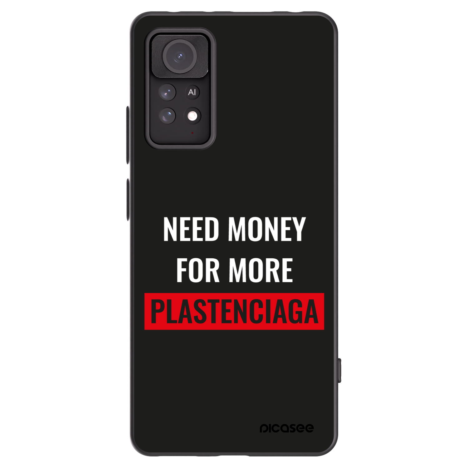 Picasee silikonski črni ovitek za Xiaomi Redmi Note 11 Pro 5G - More PLASTENCIAGA