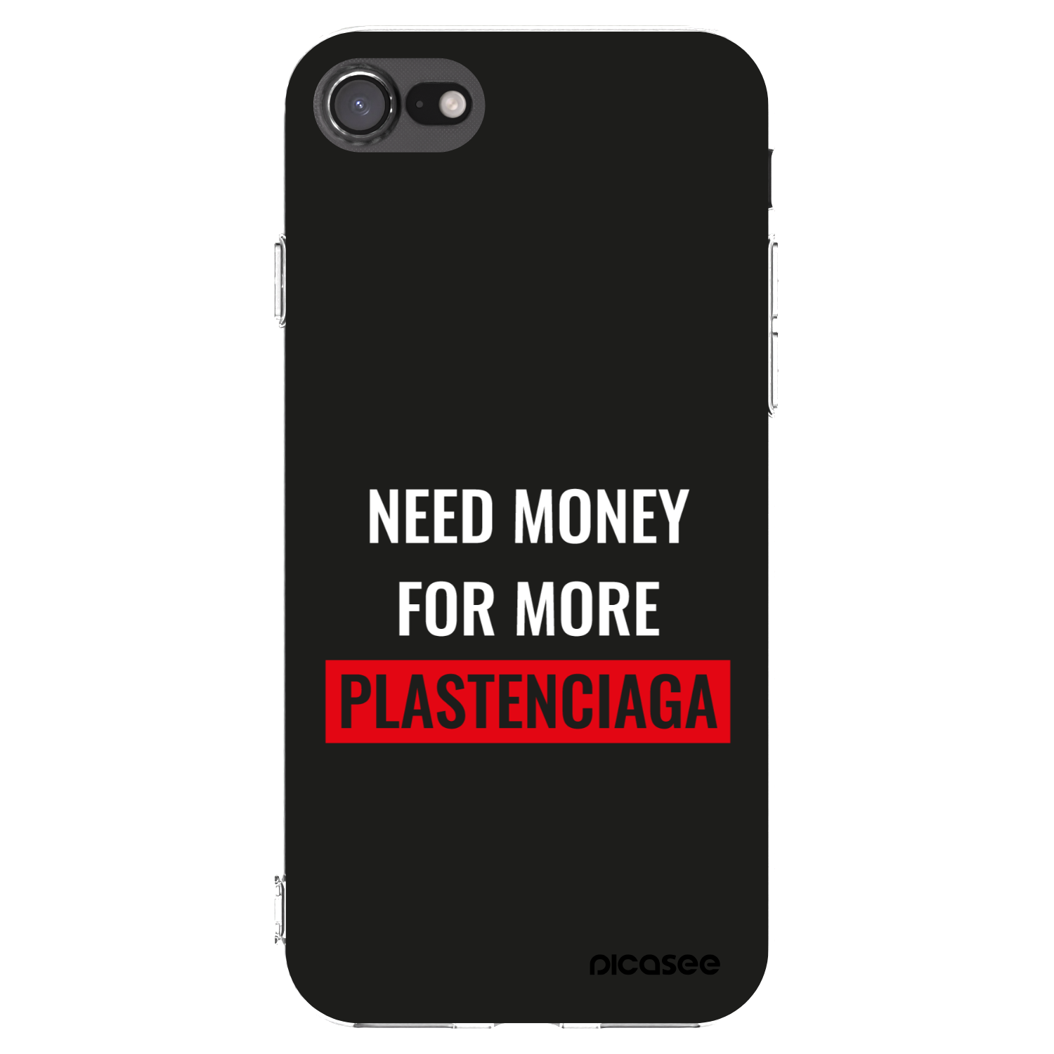 Picasee silikonski prozorni ovitek za Apple iPhone SE 2022 - More PLASTENCIAGA