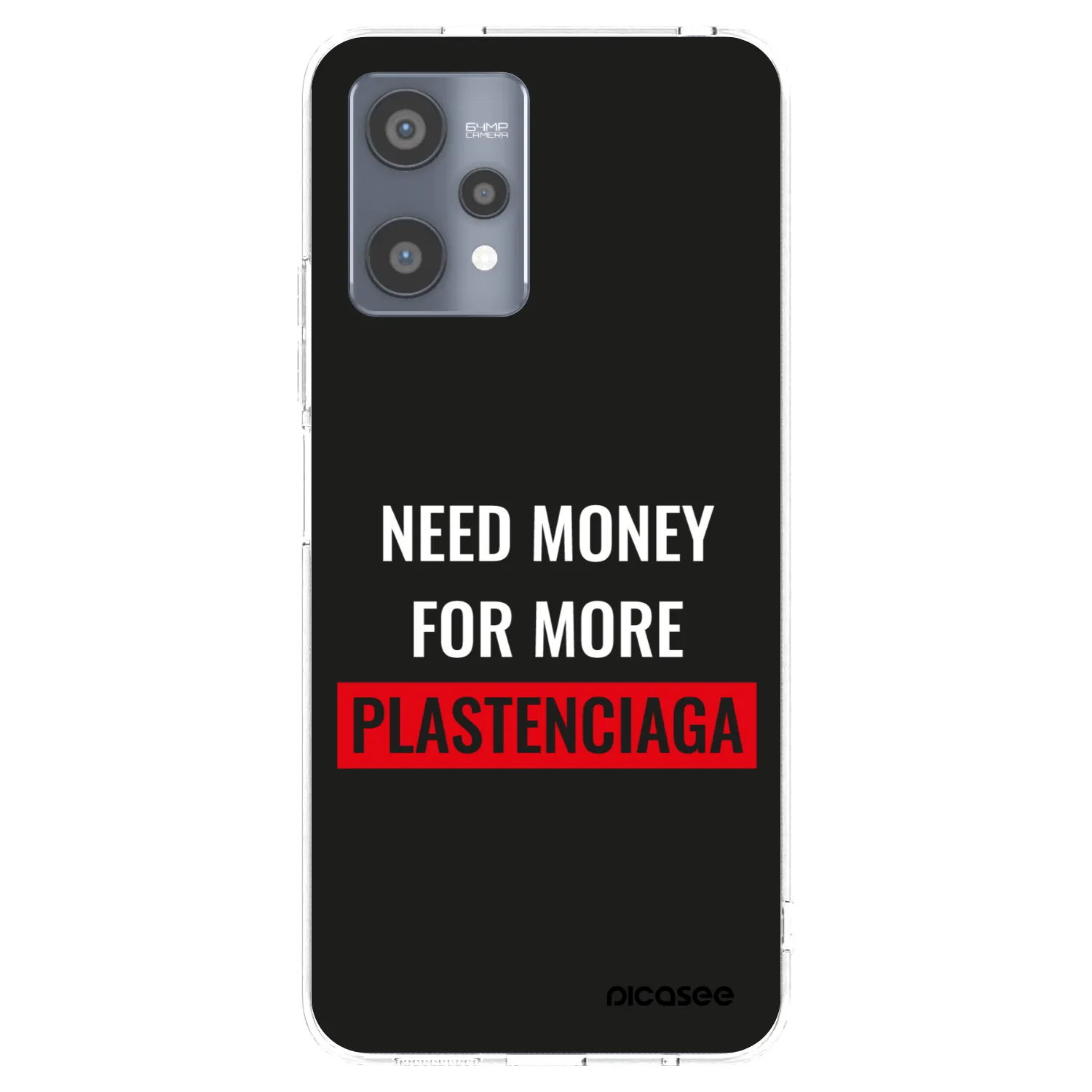 Picasee silikonski prozorni ovitek za Realme 9 Pro 5G - More PLASTENCIAGA
