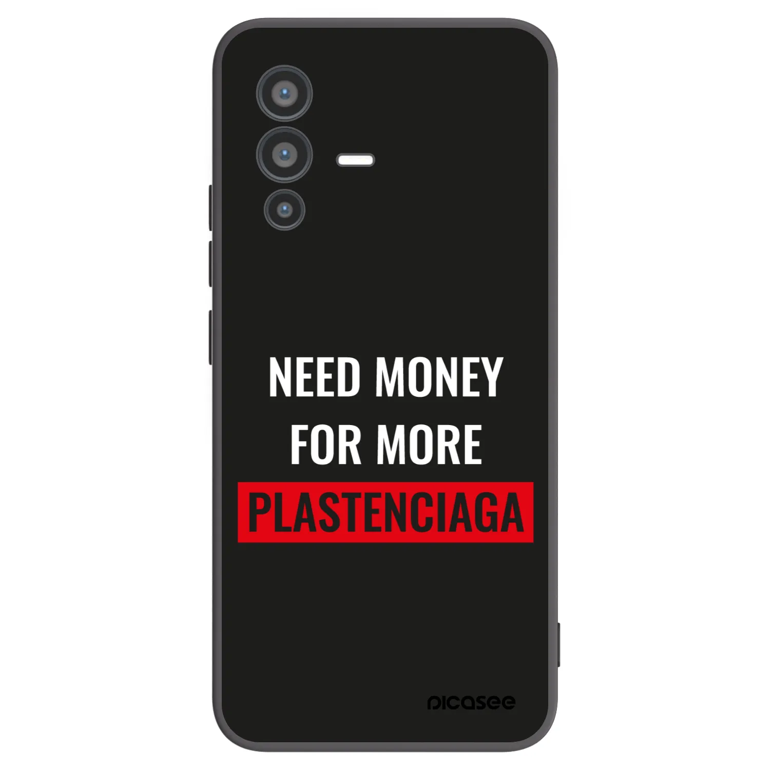 Picasee silikonski črni ovitek za Vivo V23 5G - More PLASTENCIAGA