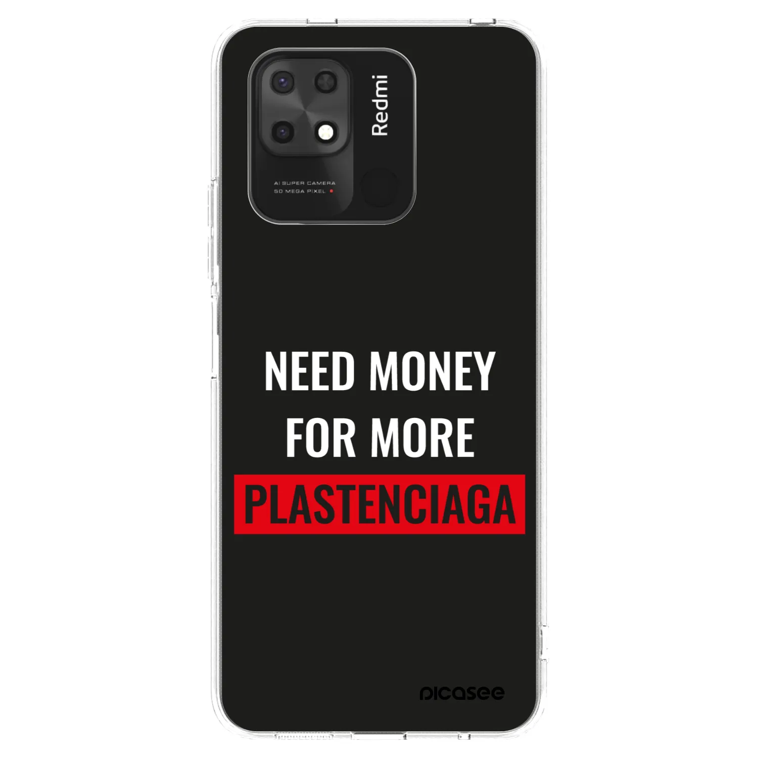 Picasee silikonski prozorni ovitek za Xiaomi Redmi 10C - More PLASTENCIAGA