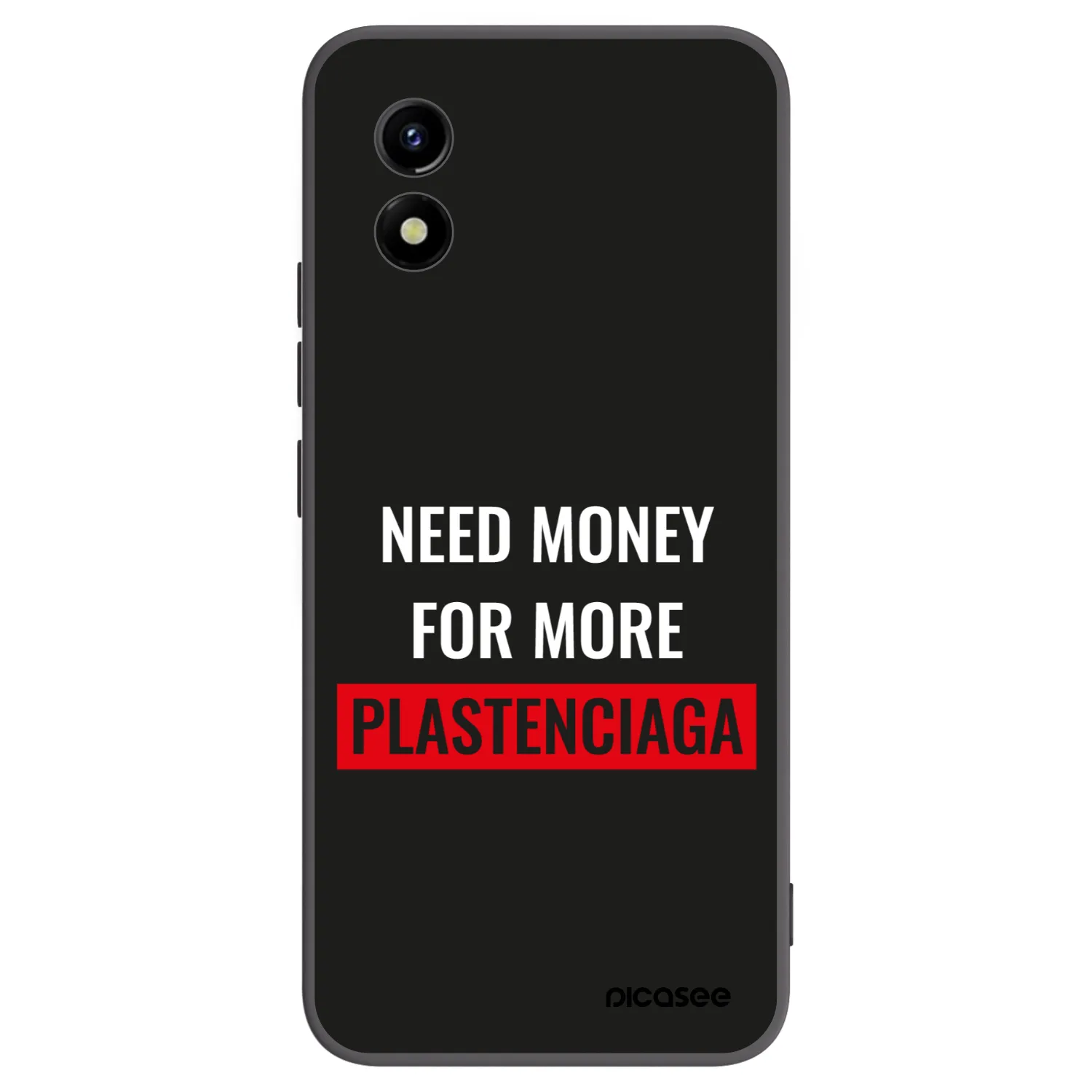 Picasee silikonski črni ovitek za Vivo Y01 - More PLASTENCIAGA