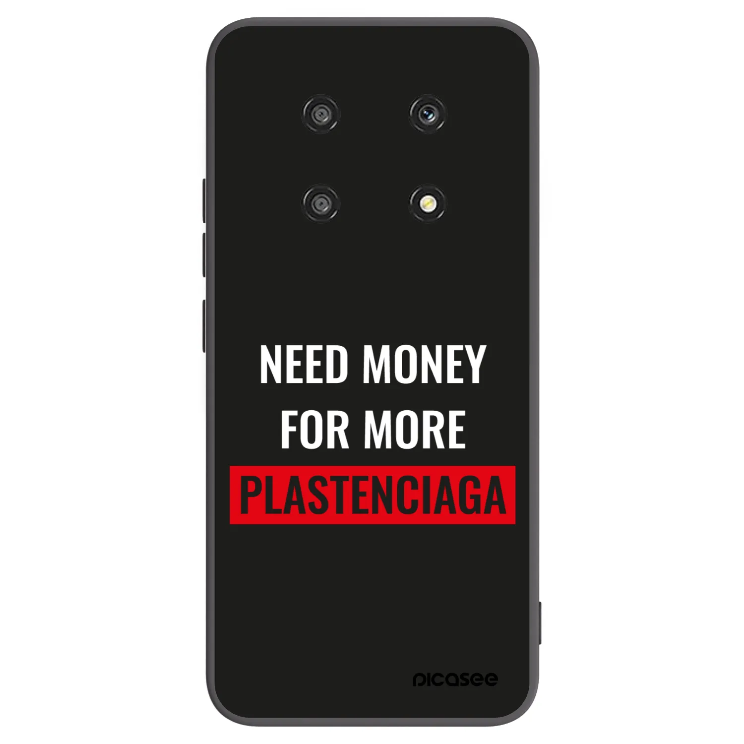 Picasee silikonski črni ovitek za Honor Magic4 Lite 5G - More PLASTENCIAGA