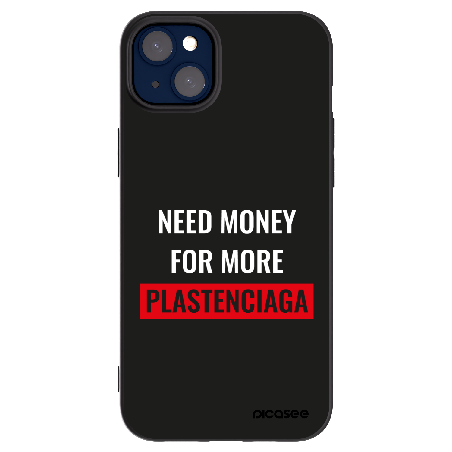 Picasee silikonski črni ovitek za Apple iPhone 14 Plus - More PLASTENCIAGA