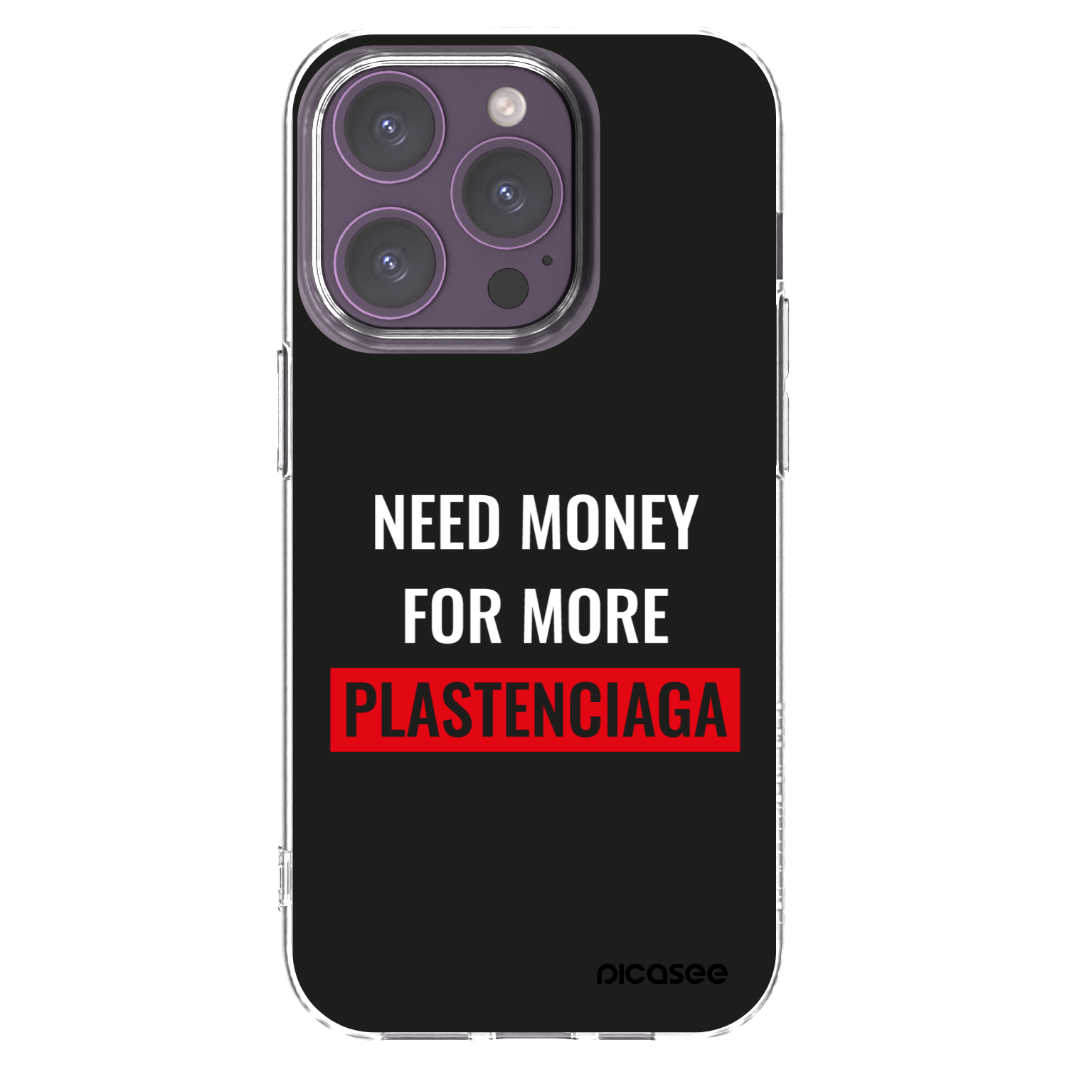 Picasee silikonski prozorni ovitek za Apple iPhone 14 Pro - More PLASTENCIAGA