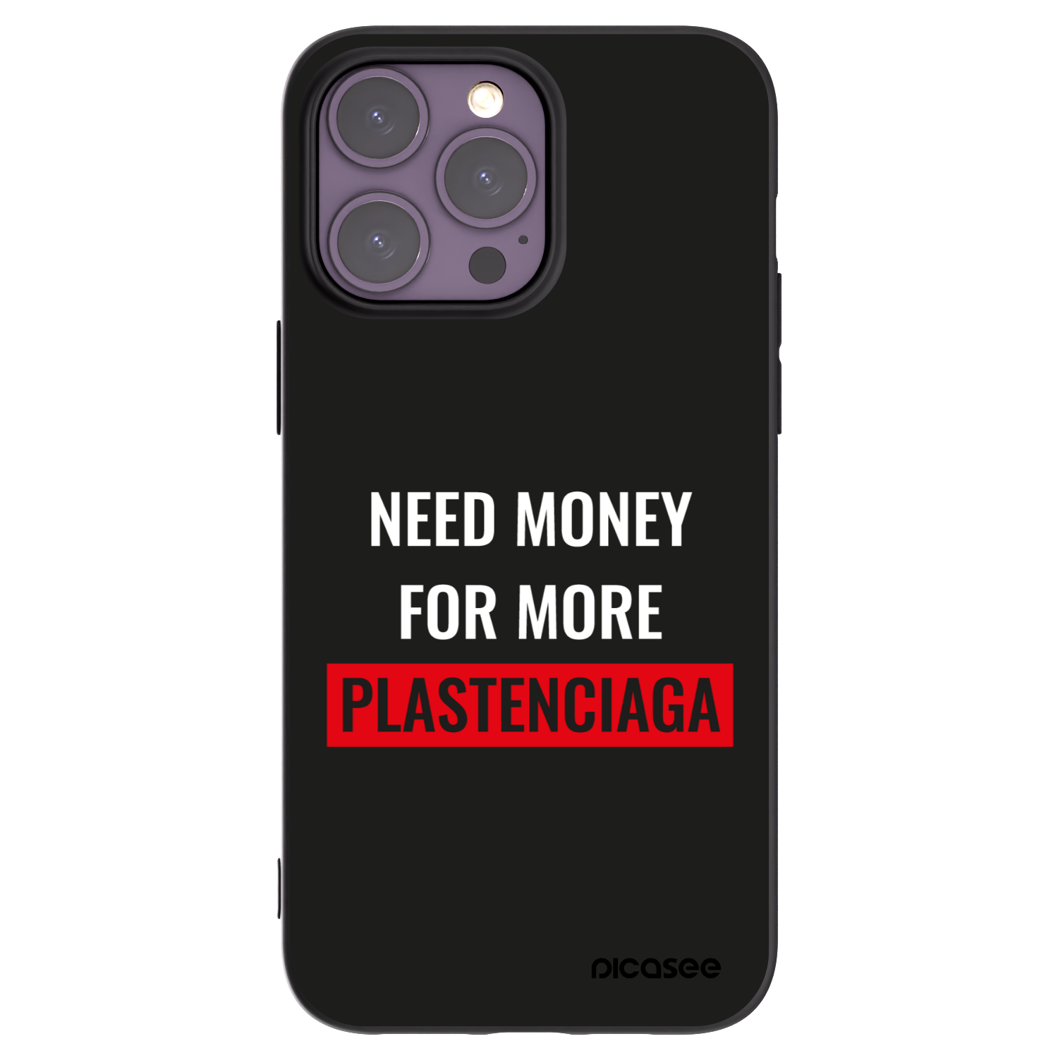 Picasee silikonski črni ovitek za Apple iPhone 14 Pro Max - More PLASTENCIAGA