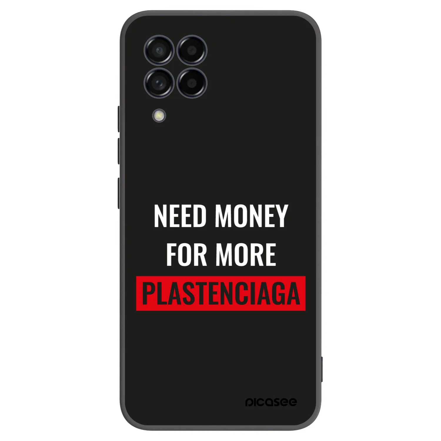 Picasee silikonski črni ovitek za Samsung Galaxy M53 5G - More PLASTENCIAGA