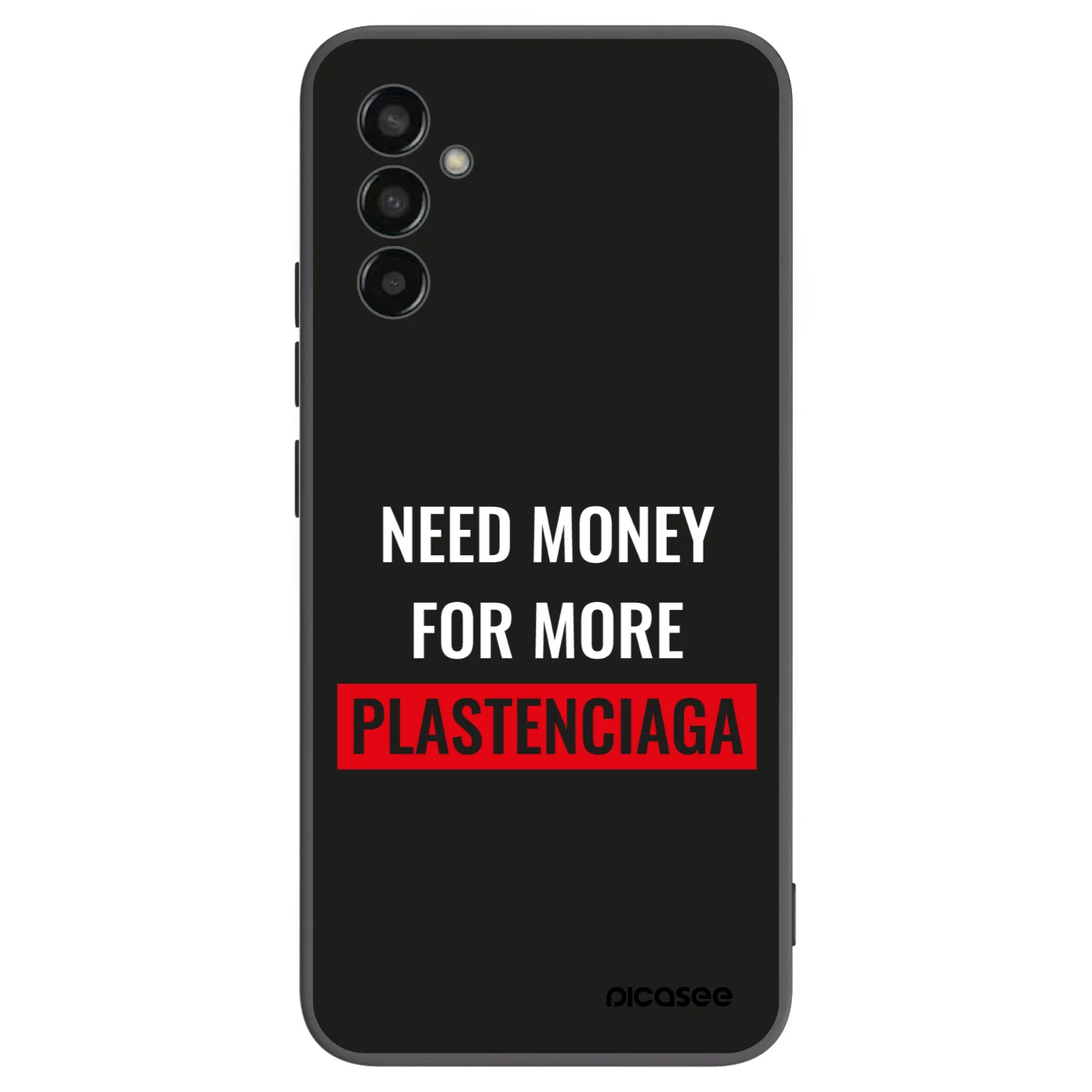 Picasee silikonski črni ovitek za Samsung Galaxy M13 M135F - More PLASTENCIAGA