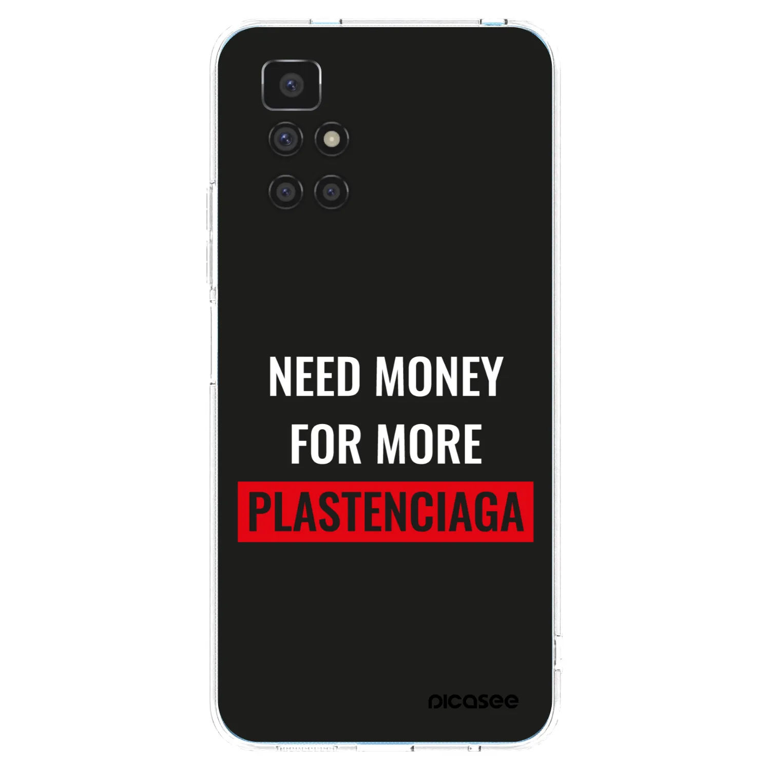 Picasee silikonski prozorni ovitek za Xiaomi Redmi 10 (2022) - More PLASTENCIAGA