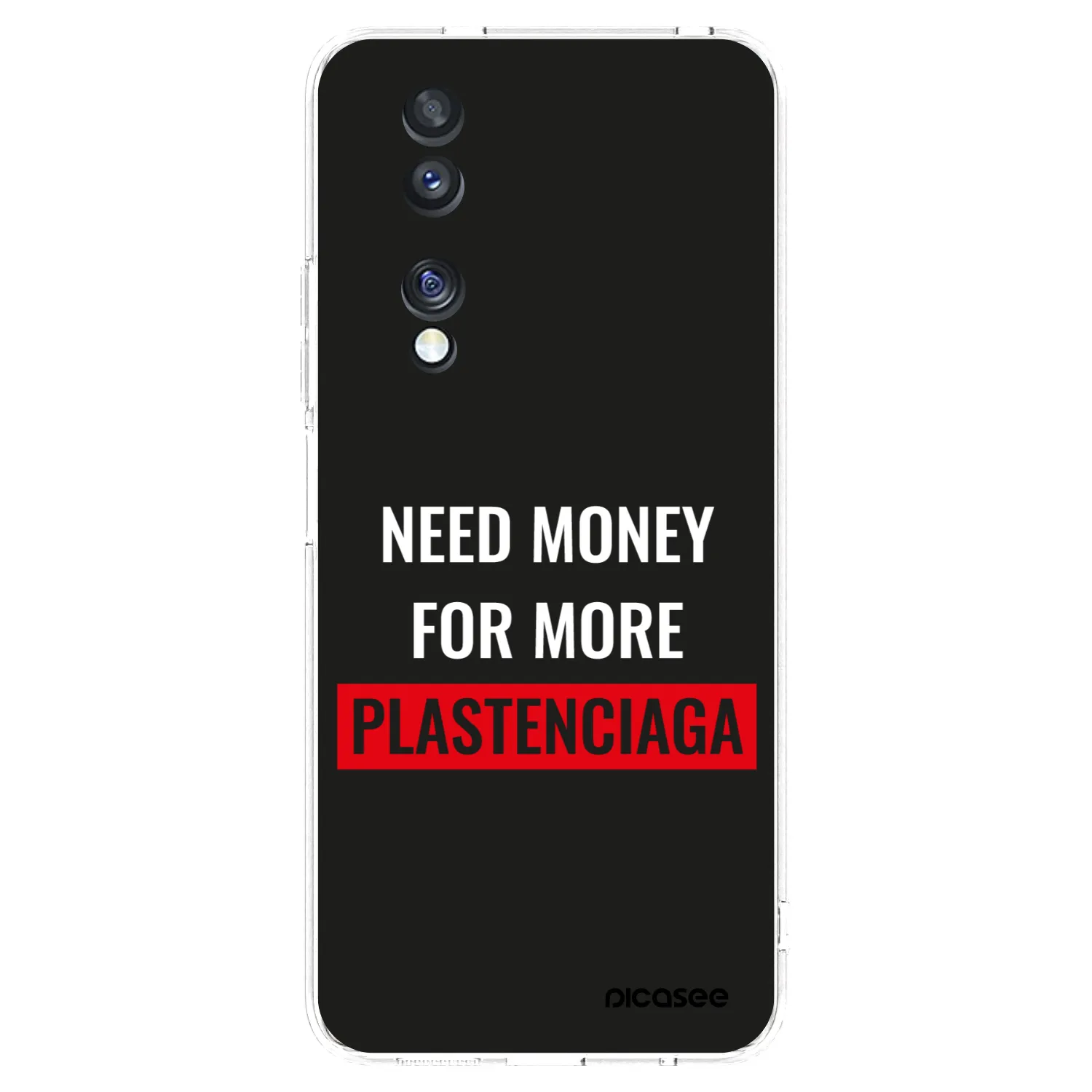 Picasee silikonski prozorni ovitek za Honor 70 - More PLASTENCIAGA
