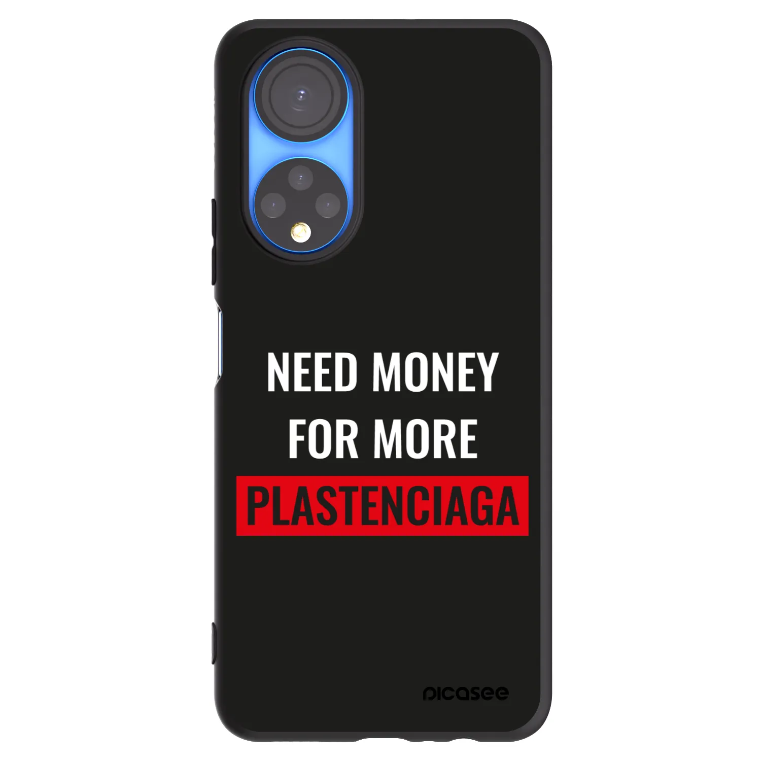 Picasee silikonski črni ovitek za Honor X7 - More PLASTENCIAGA