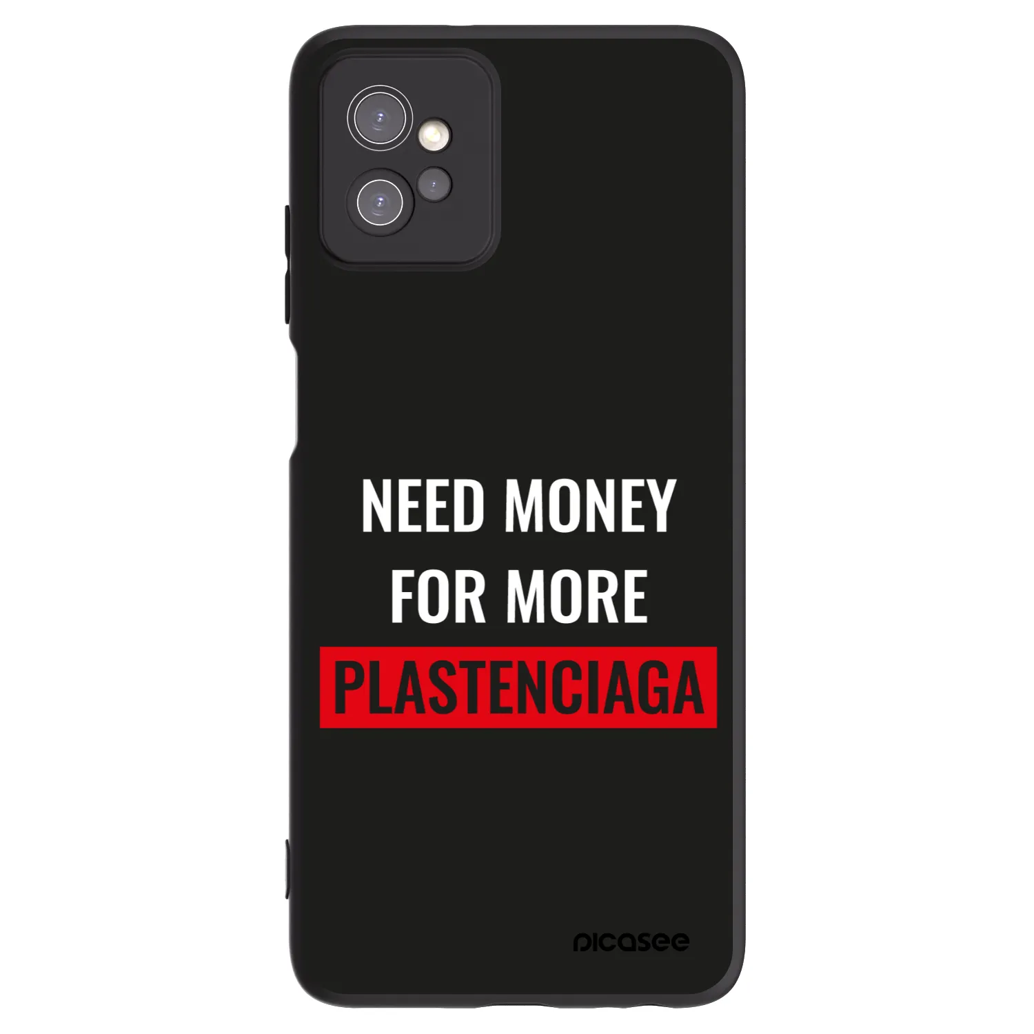 Picasee silikonski črni ovitek za Motorola Moto G32 - More PLASTENCIAGA