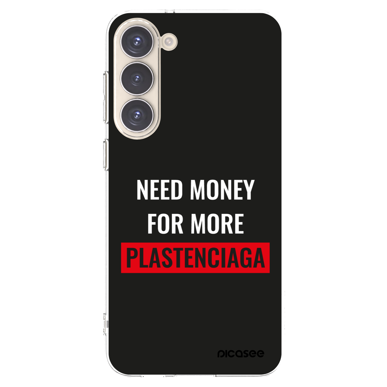 Picasee silikonski prozorni ovitek za Samsung Galaxy S23+ 5G - More PLASTENCIAGA