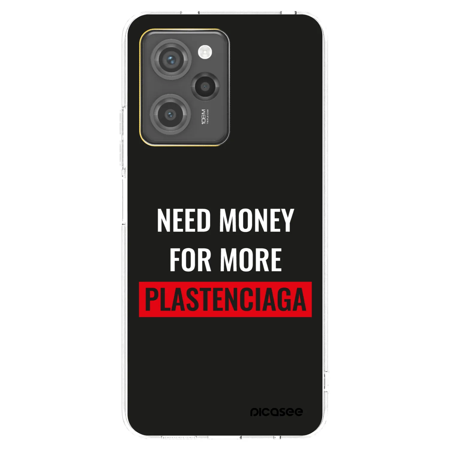 Picasee silikonski prozorni ovitek za Xiaomi Poco X5 Pro - More PLASTENCIAGA