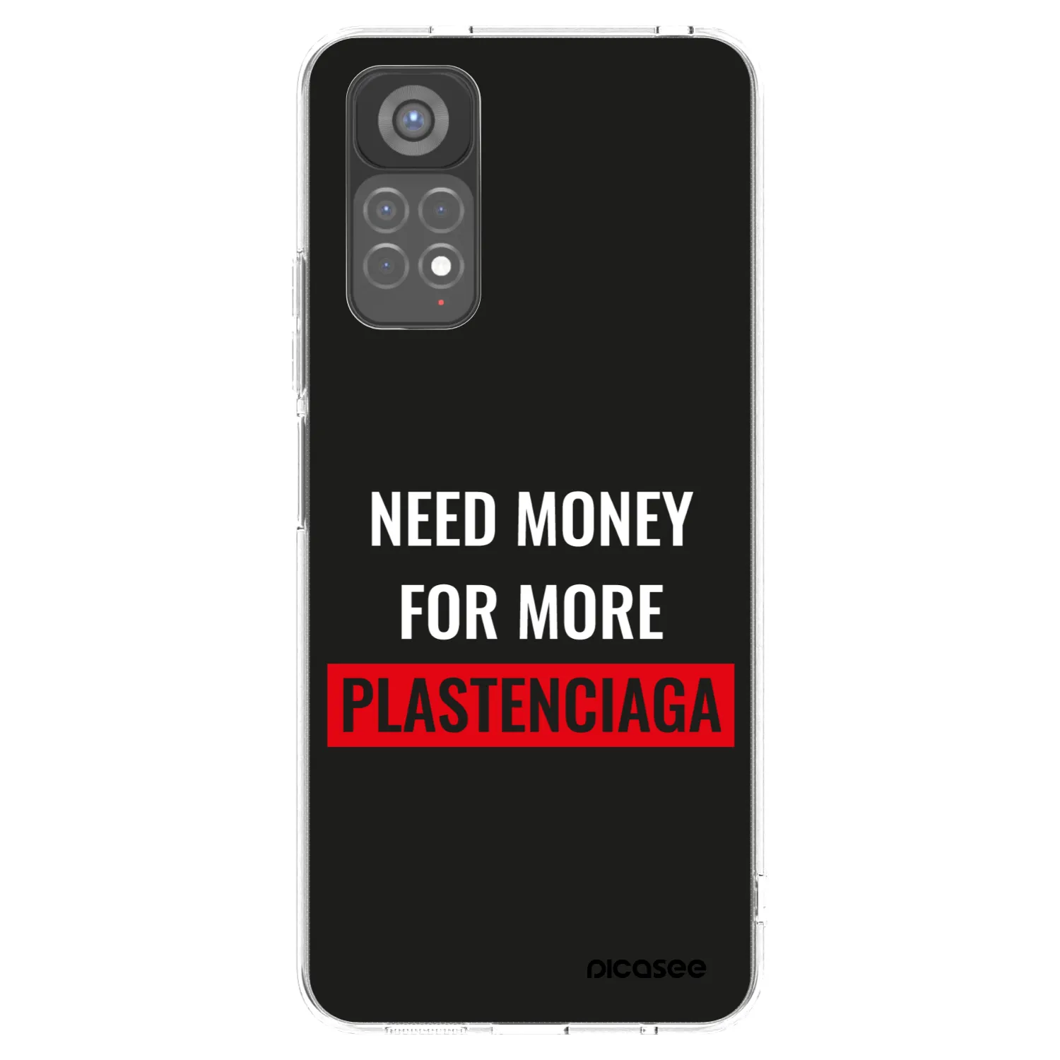 Picasee silikonski prozorni ovitek za Xiaomi Redmi Note 11S 5G - More PLASTENCIAGA
